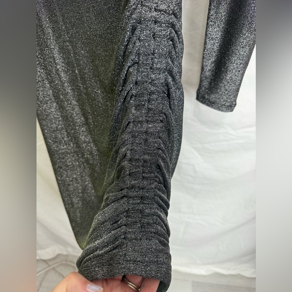 Veronica Beard Cyrus Long Sleeve Shimmer Ruched Mini Dress Size XS NWT - Picture 6 of 11